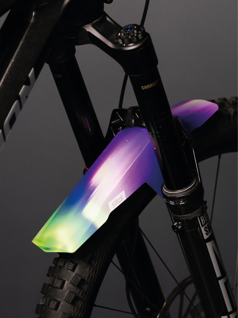 MTB Long Front Mudguard - Northern lights