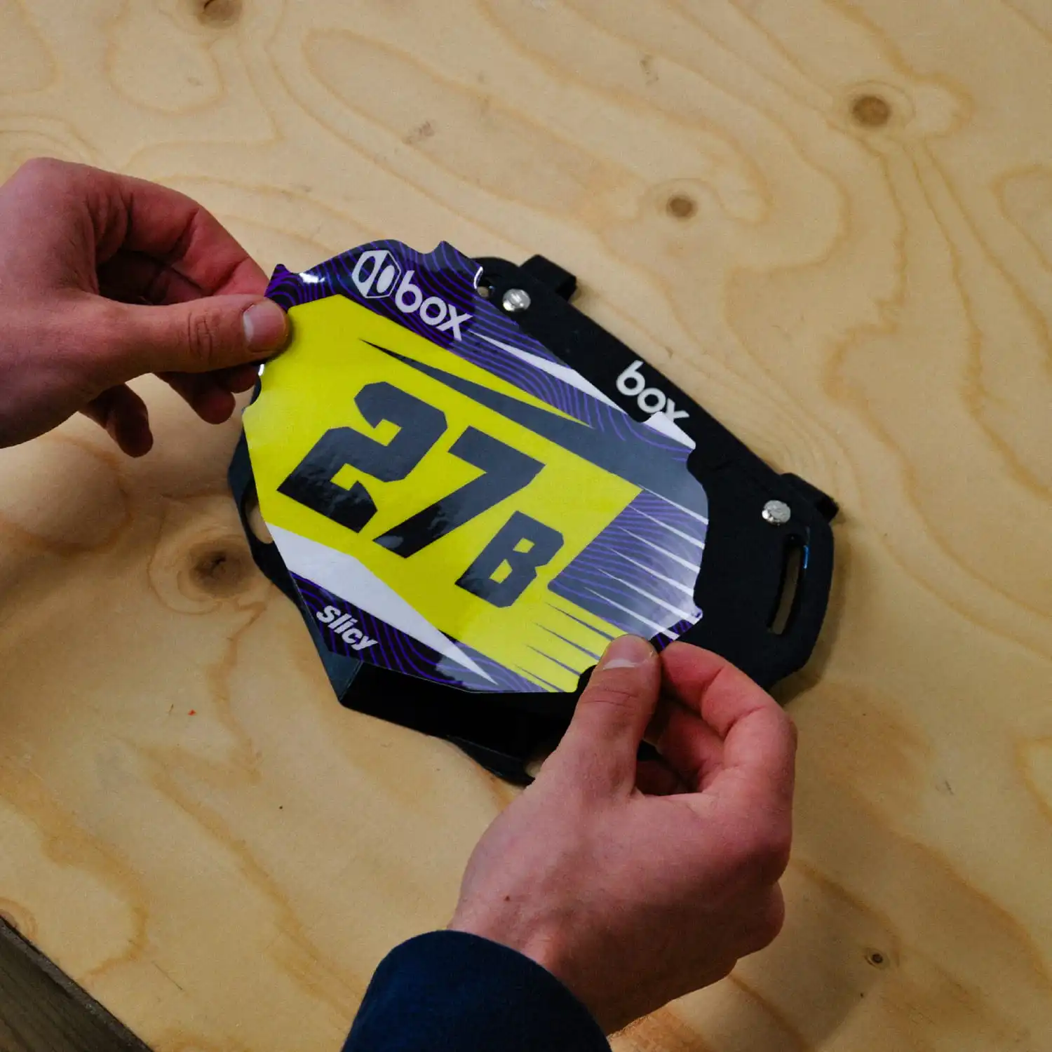 plaque BMX Box Air Mini cutom